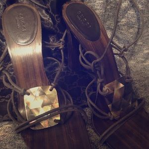 Gucci Sandals with calf wrap